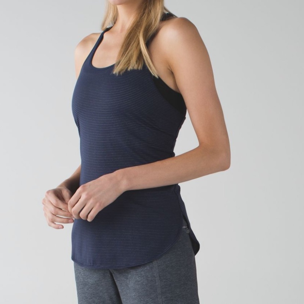 Lululemon What the Sport Singlet Size 6 Deep Navy